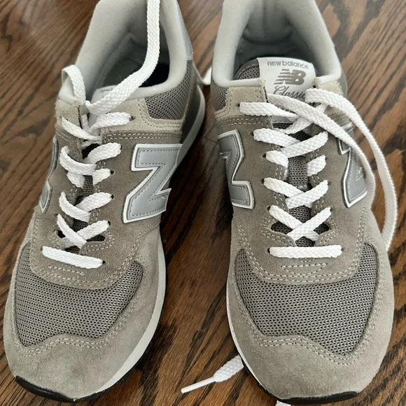New Balance 574 Core Grey Womens Size 8 - Picture 1 of 13